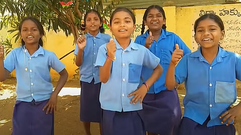 பட்டர் ஃபிளை... பட்டர் ஃபிளை...! 180 கோடி பார்வைகளை கடந்த பள்ளி சிறுமிகள் விடியோ!