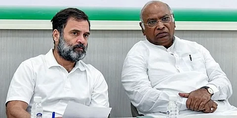 ராகுல் காந்தி, மல்லிகார்ஜுன கார்கே (கோப்புப்படம்)
