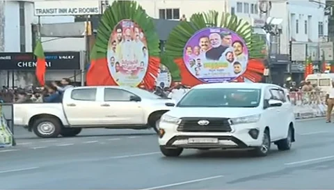 வாகனப் பேரணி! கோவை வந்தார் பிரதமர் மோடி!
