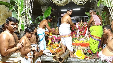 திருச்செந்தூா் அருள்மிகு சுப்பிரமணியசுவாமி திருக்கோயிலில் சுவாமி குமரவிடங்கப்பெருமான் - வள்ளியம்மன் திருக்கல்யாண வைபவம்.