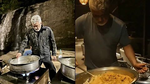 பயணத்தில் பைக்கர்களுக்காக பிரியாணி சமைத்த அஜித்!