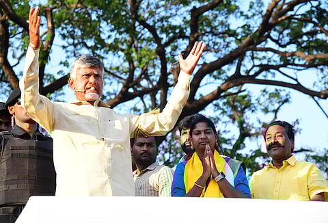 சந்திபாபு நாயுடுக்கு தேர்தல் ஆணையம் நோட்டீஸ்!