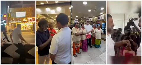 கோவை சிங்காநல்லூர் பகுதியில் ஒரு இனிப்பு கடையில் முதல்வர் ஸ்டாலினுக்காக இனிப்பு வாங்கிய இளம் தலைவர் ராகுல் காந்தி.