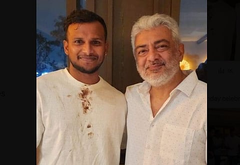 நடராஜன் பிறந்தநாள் கொண்டாட்டத்தில் அஜித்!