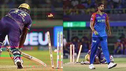 இஷாந்த் சர்மா வீசிய யார்க்கர்: ஆட்டமிழந்தும் பாராட்டிய ரஸ்ஸெல்! (விடியோ)