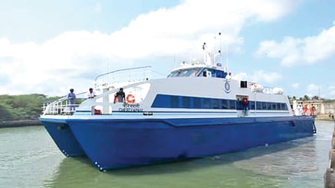 நாகை - காங்கேசன்துறை இடையே இயக்கப்படும் கப்பல்