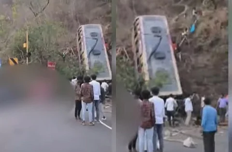 ஏற்காட்டில் பேருந்து விபத்து : 4 பேர் பலி
