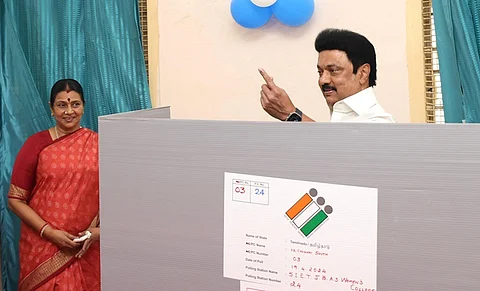 வாக்களித்தார் முதல்வர் ஸ்டாலின்!