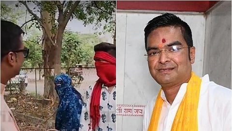 பூங்காவில் காதலர்களை விரட்டும் பாஜக எம்எல்ஏ: சர்ச்சையாகும் விடியோ!