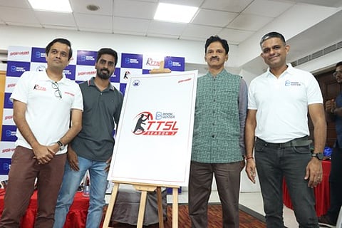 டேபிள் டென்னிஸ் லீக் தொடரை அறிமுகம் செய்த ஒலிம்பிக் வீரா் சத்யன் ஞானசேகரன்.