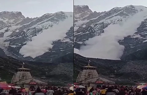 காந்தி சரோவர் மலையில் பனிச்சரிவு