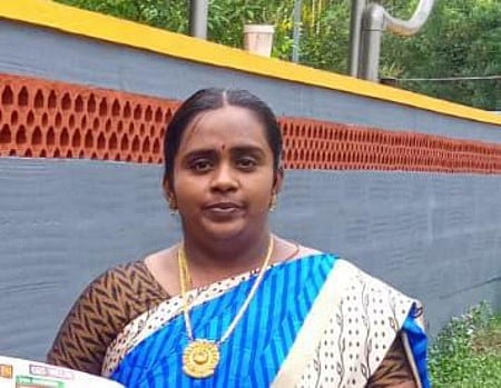 விபத்தில் உயிரிழந்த கல்லூரி பேராசிரியை அபிராமி.