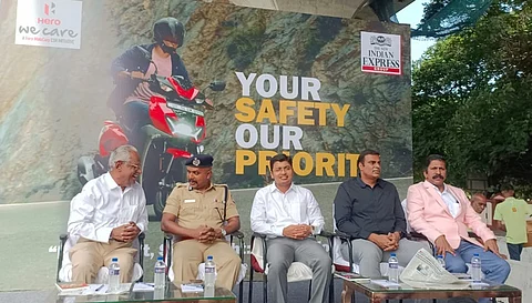 கோவையில் நடைபெற்றா எக்ஸ்பிரஸ் ஹீரோ ரைடு சேப் இந்தியா நிகழ்ச்சி.