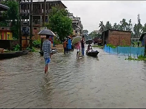 கனமழையால் ஏற்பட்டுள்ள வெள்ளம்