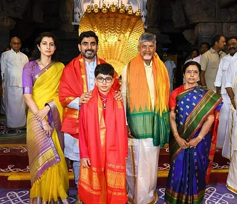 திருப்பதியில் சந்திரபாபு நாயுடு சுவாமி தரிசனம்