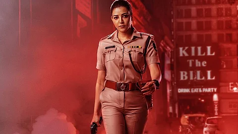சத்யபாமா போஸ்டர்.