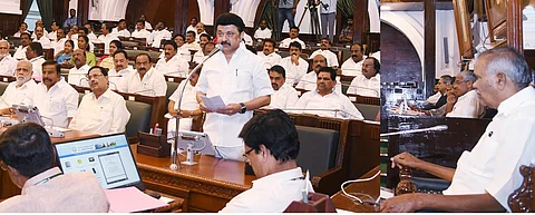 தமிழ்நாடு சட்டப்பேரவையில் உரையாற்றும் முதல்வர் மு.க.ஸ்டாலின்