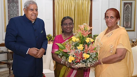 குடியரசுத் தலைவர் திரௌபதி முர்முவுக்கு வாழ்த்து தெரிவித்த குடியரசு துணைத் தலைவர் ஜெகதீப் தன்கர்.