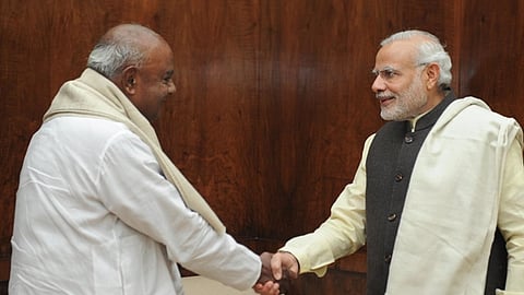 மோடிக்கு நன்றி தெரிவித்த தேவெ கெளடா!