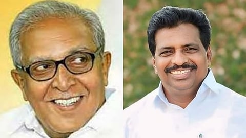 திமுக உறுப்பினா் எம்.சண்முகம் , கொடிக்குன்னில் சுரேஷ்