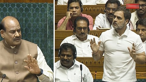 ராகுல் கேள்வி; ஓம் பிா்லா பதில்