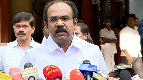 செய்தியாளர் சந்திப்பில் அமைச்சர் தங்கம் தென்னரசு