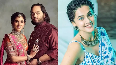 ராதிகா -ஆனந்த் அம்பானி , டாப்ஸி