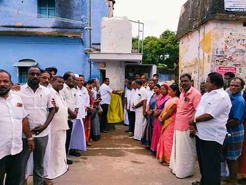 தென்காசியில் புதிய குடிநீா் தொட்டி திறப்பு