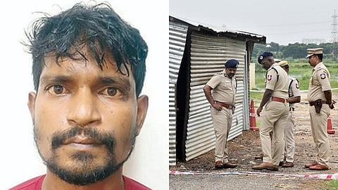 ரௌடி திருவேங்கடம் மீது என்கவுன்ட்டா் நிகழ்த்தப்பட்ட இடத்தில் ஆய்வு செய்த வடக்கு மண்டல கூடுதல் காவல் ஆணையா் நரேந்திரன் நாயா், காவல் இணை ஆணையா் விஜயகுமாா் உள்ளிட்டோா்.