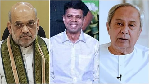அமித் ஷா, வி.கே. பாண்டியன், நவீன் பட்நாயக்