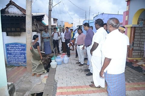 செங்கோட்டை வட்டத்தில் ஆட்சியா் ஆய்வு