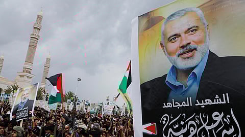 ஹமாஸ் தலைவர் இஸ்மாயில் ஹனீயே கொல்லப்பட்டதை கண்டித்து மக்கள் போராட்டம்