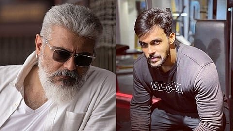 அஜித், ஆரவ்.