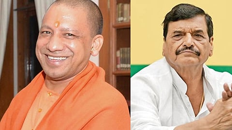 உ.பி. முதல்வா் யோகி ஆதித்யநாத், ஷிவ்பால் சிங் யாதவ்