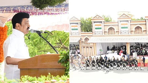 சுதந்திர நாளையொட்டி வியாழக்கிழமை தலைமைச் செயலகக் கோட்டை கொத்தளத்தில் தேசியக் கொடியினை ஏற்றி வைத்து சிறப்புரையாற்றினார்.