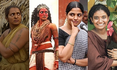 பார்வதி திருவோத்து, மாளவிகா மோகனன், நிகிலா விமல், அன்னா பென்.