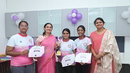 டேபிள் டென்னிஸ்: எம்ஓபி வைஷ்ணவ மகளிா் கல்லூரி சாம்பியன்