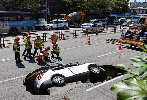 sinkhole swallows