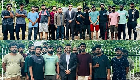 லாவோஸ் நாட்டில் மீட்கப்பட்ட இந்தியர்கள்