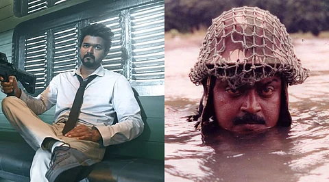 நடிகர் விஜய் (கோட்), நடிகர் விஜயகாந்த் (கேப்டன் பிரபாகரன்)