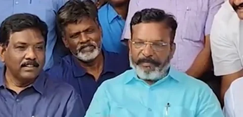 விடுதலைச் சிறுத்தைகள் கட்சி தலைவர் திருமாவளவன்