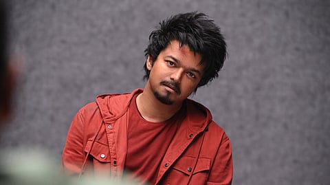 கோட் படத்தில் நடிகர் விஜய்.