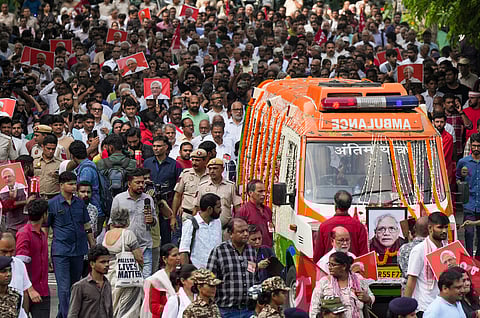 தில்லியில் சீதாராம் யெச்சூரி உடலுக்கு இறுதி அஞ்சலி