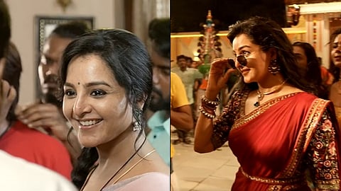 வேட்டையன் படத்தில் நடிகை மஞ்சு வாரியர்.