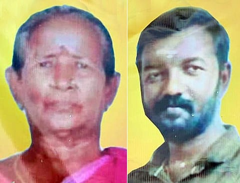 உயிரிழந்த சரஸ்வதி, நந்தகுமாா்.