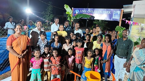 குழந்தைகள் பூங்காவை திறந்து வைத்த கோட்டாட்சியா் க.தீபா.