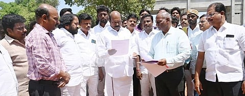 திருவண்ணாமலையில் புதிய பேருந்து நிலைய கட்டுமானப் பணி: அமைச்சா் எ.வ.வேலு ஆய்வு