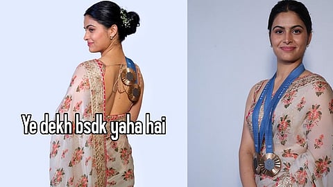 கிண்டல்களுக்கு பதிலளித்த மனு பாக்கர்.