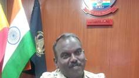 நாமக்கல் மாவட்ட காவல் கண்காணிப்பாளா் ச.ராஜேஸ்கண்ணன்.