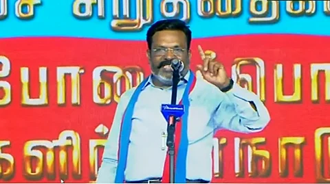 மது ஒழிப்பு மாநாட்டில் உரையாற்றும் திருமாவளவன்